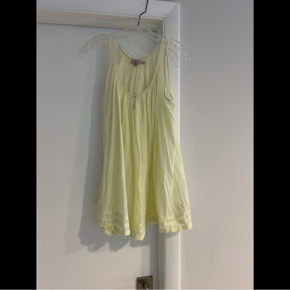 Calypso St. Barth Light Yellow Gauzy Tunic
